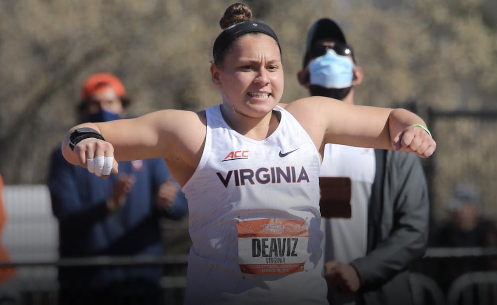 The Cavaliers opened the meet with a bang after Deaviz shattered a Virginia shot put record and became the athlete with the best put in the nation all season.