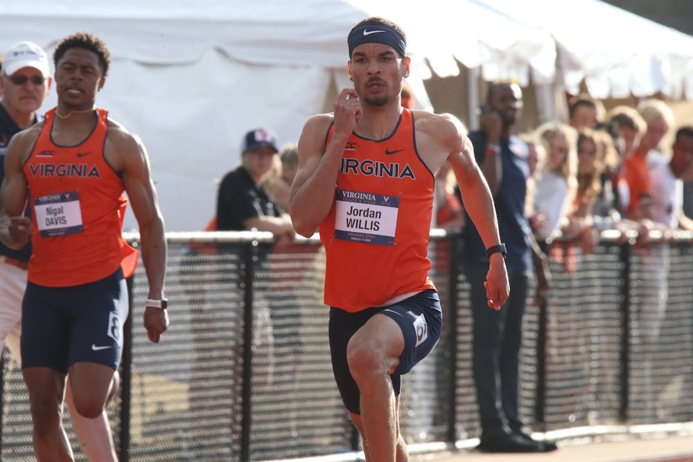 Senior sprinter Jordan Lewis clocked in a time of 21.27 in the men's 200-meter sprint, good for seventh overall.