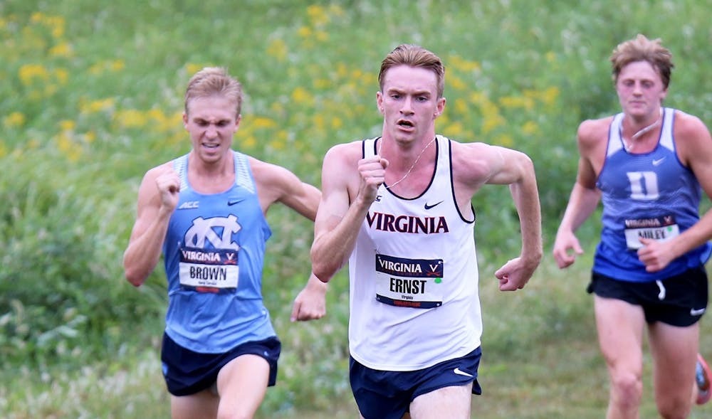 Senior AJ Ernst finished first among all Virginia runners at the NCAA Southeast Regionals.