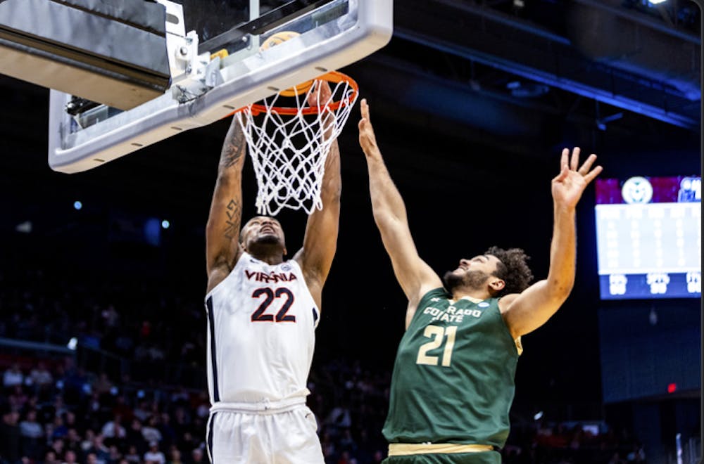 Although desperation had fallen upon the few Cavalier faithful in attendance in Dayton, graduate forward Jordan Minor powered his way into the action.