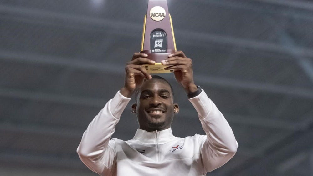 Jordan Scott was the only competitor to surpass 55 feet in the NCAA Indoor Championships.