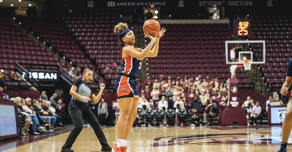 Freshman guard Kymora Johnson poured in a career-high 35 points Sunday to lead the Cavaliers to victory