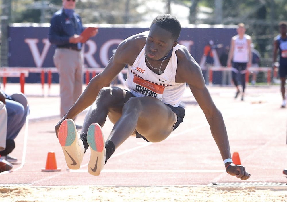 Junior Owayne Owens was one of many Cavaliers to set personal bests this weekend.